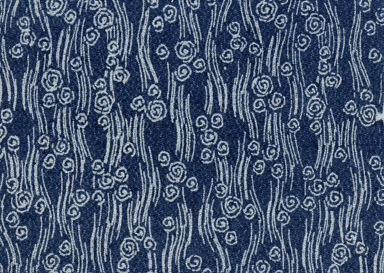 蓝印花布 植物纹样与扎染蜡染技艺的华美交融