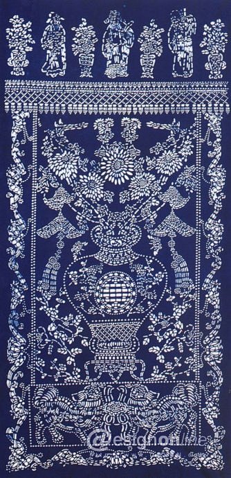 蓝印花布 传统工艺的文化印记